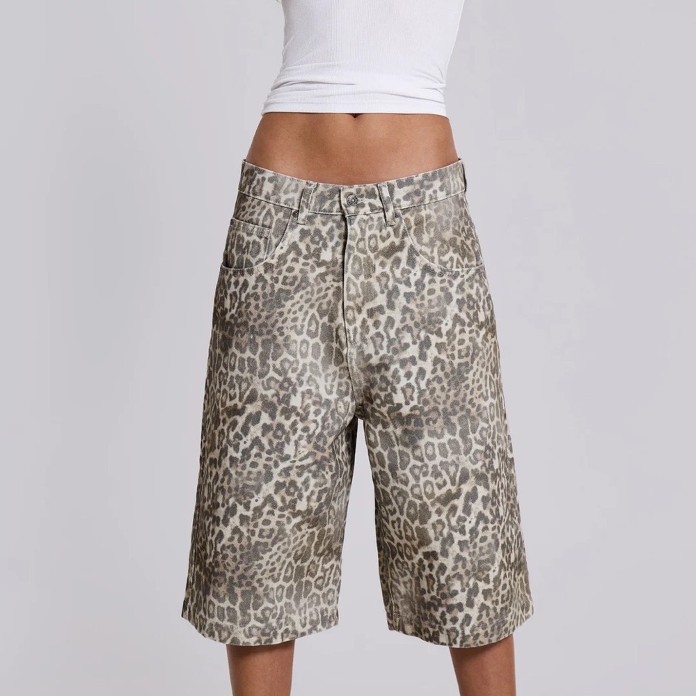 Leopard Fade Colossus Jorts